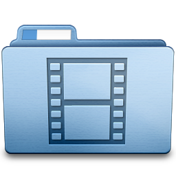 Blue Movies Icon 256x256 png